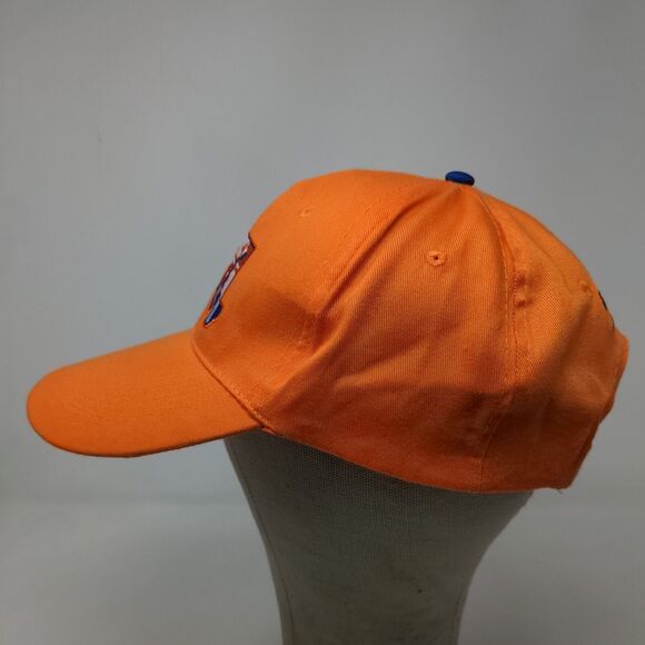 Unbranded Men's Snapback Hat Orange Adjustable Executive Beach Logo Embroidered - Picture 5 of 11